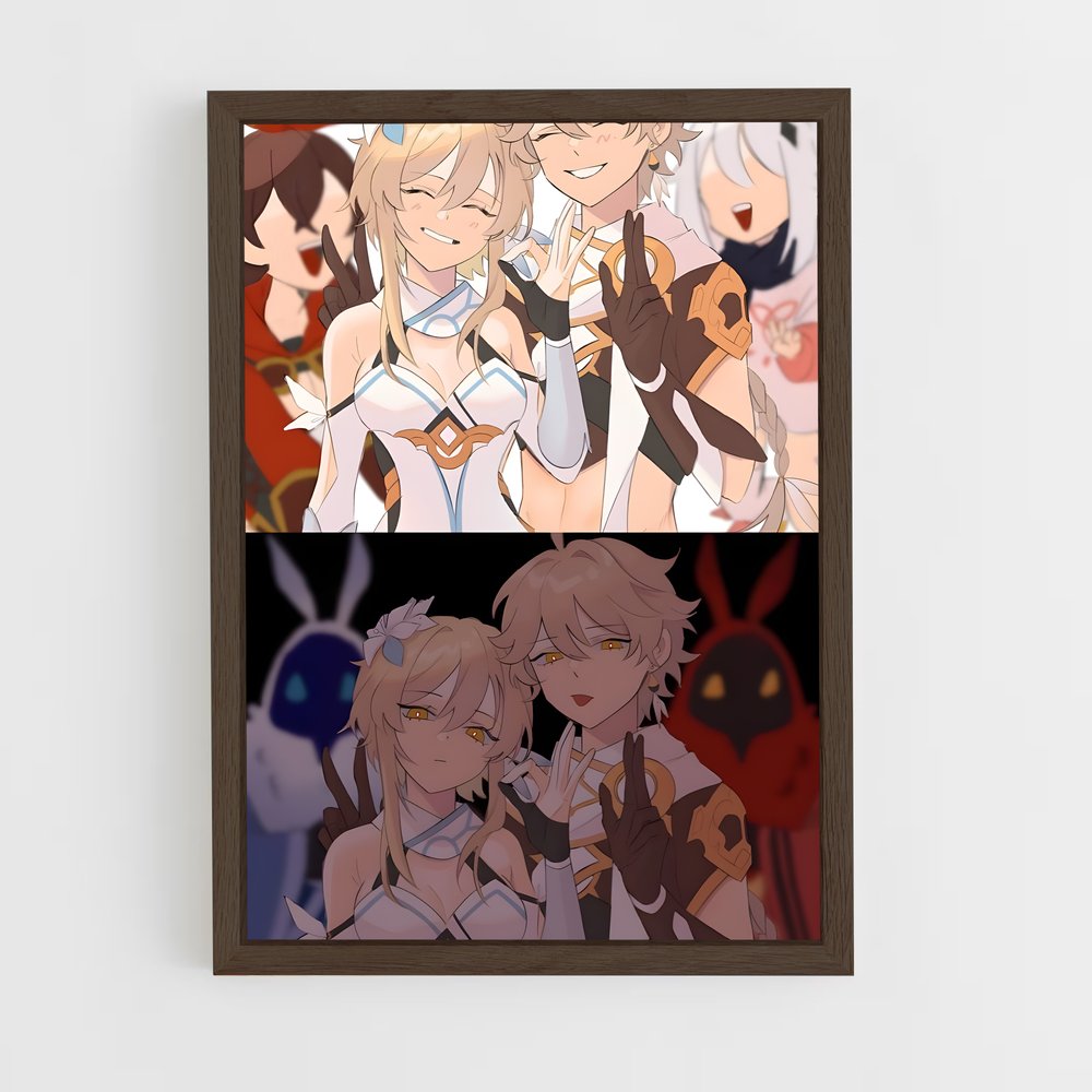 Poster Les Héros d'Inazuma – affiche Genshin impact (vue 5)